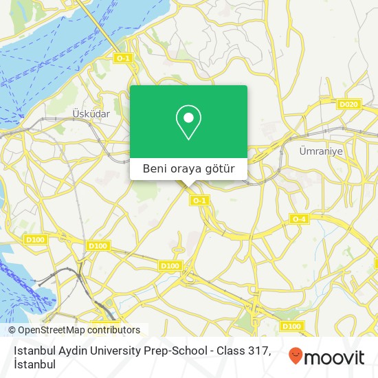 Istanbul Aydin University Prep-School - Class 317 harita
