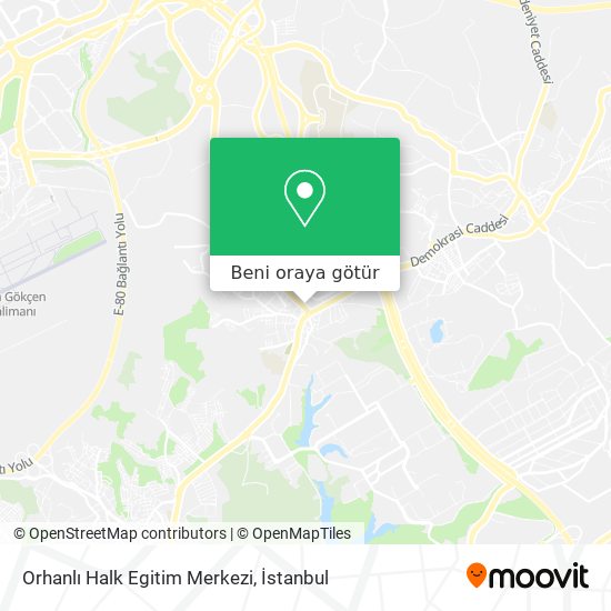 Orhanlı Halk Egitim Merkezi harita