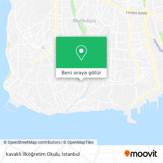 kavakli İlköğretim Okulu harita