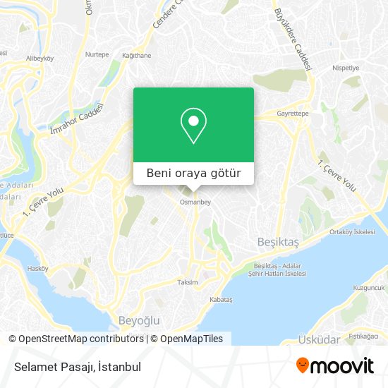 Selamet Pasajı harita