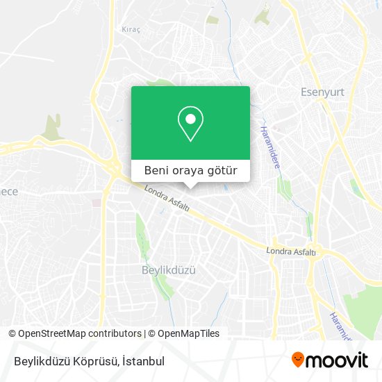 Beylikdüzü Köprüsü harita