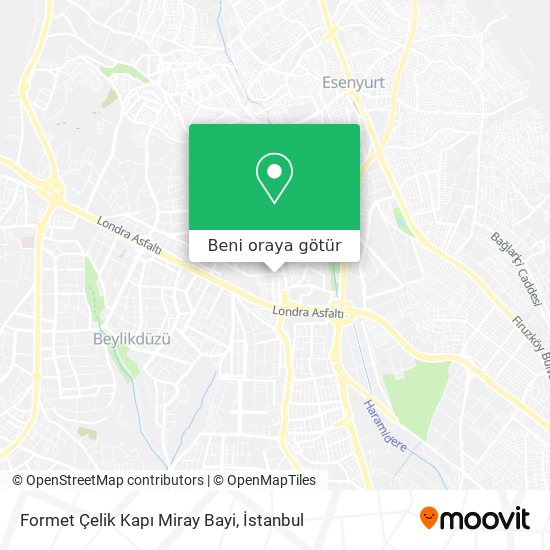 Formet Çelik Kapı Miray Bayi harita