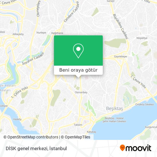 DİSK genel merkezi harita