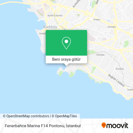 Fenerbahce Marina F14 Pontonu harita