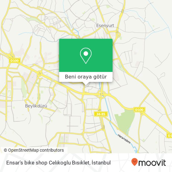 Ensar's bıke shop Celıkoglu Bısıklet harita