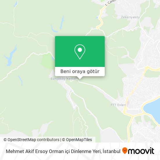 Mehmet Akif Ersoy Orman içi Dinlenme Yeri harita