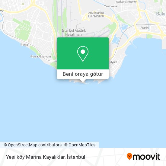 Yeşilköy Marina Kayalıklar harita