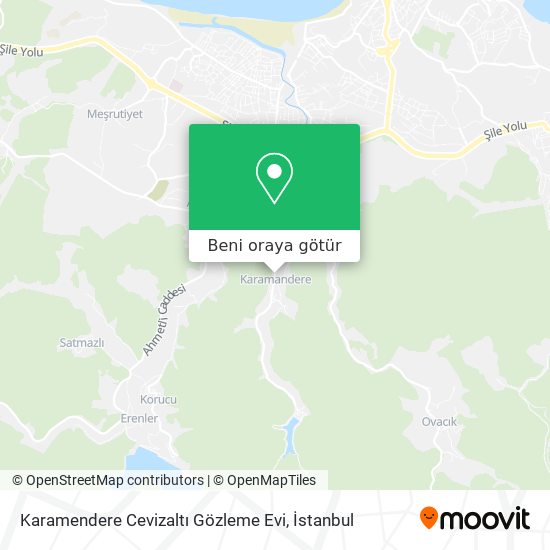 Karamendere Cevizaltı Gözleme Evi harita