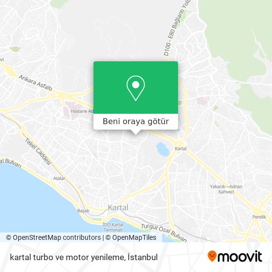 kartal turbo ve motor yenileme harita