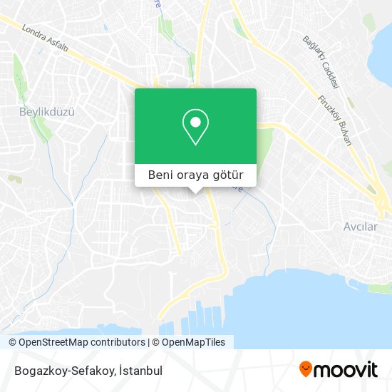 Bogazkoy-Sefakoy harita