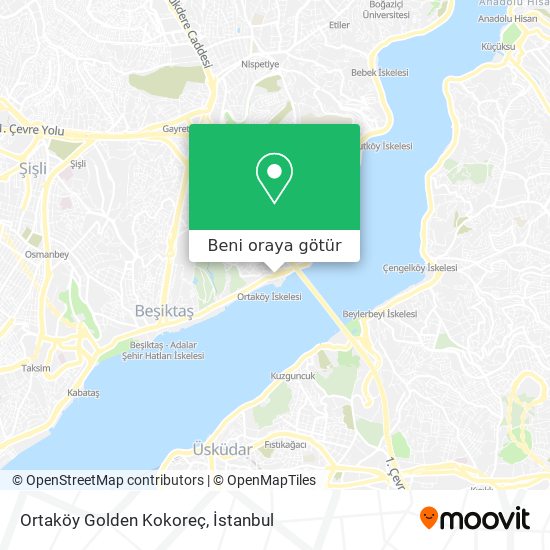 Ortaköy Golden Kokoreç harita