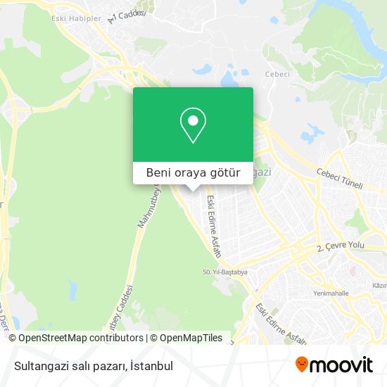 Sultangazi salı pazarı harita