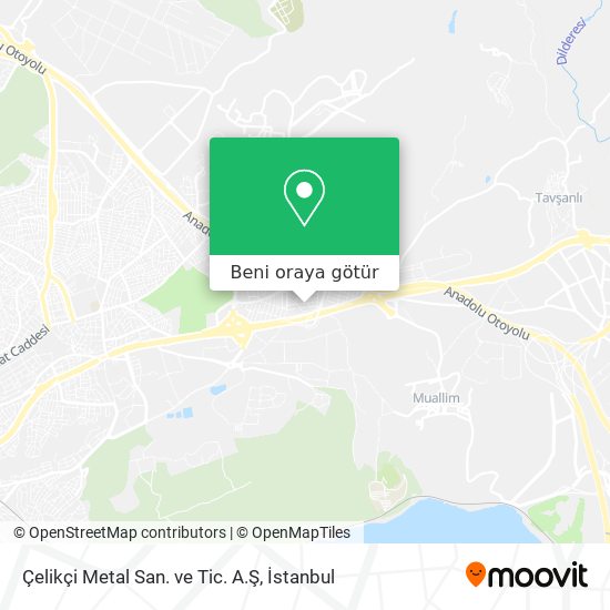 Çelikçi Metal San. ve Tic. A.Ş harita
