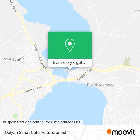 Dalyan Sanat Cafe Yolu harita