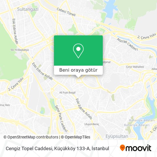 Cengiz Topel Caddesi, Küçükköy 133-A harita