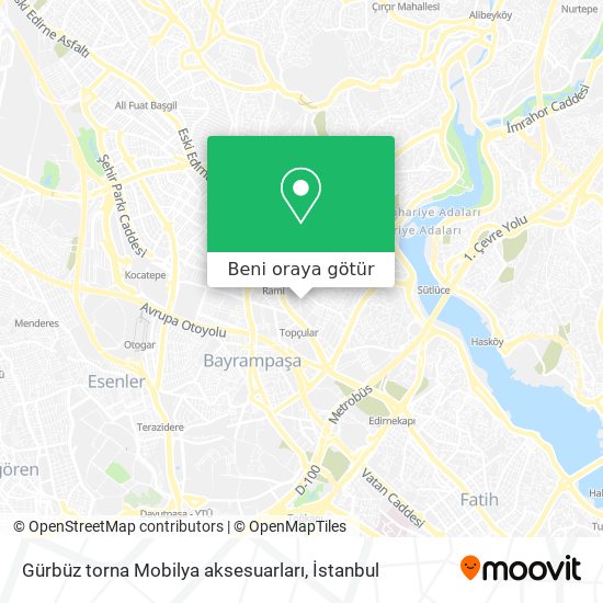 Gürbüz torna Mobilya aksesuarları harita