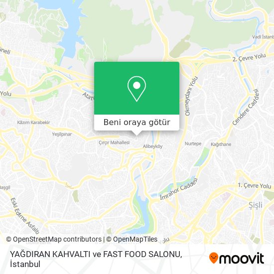 YAĞDIRAN KAHVALTI ve FAST FOOD SALONU harita