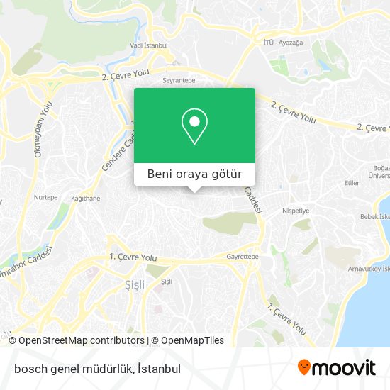 bosch genel müdürlük harita