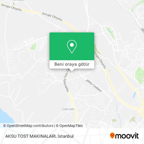 AKSU TOST MAKINALARI harita