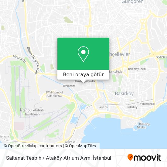 Saltanat Tesbih / Ataköy-Atrıum Avm harita