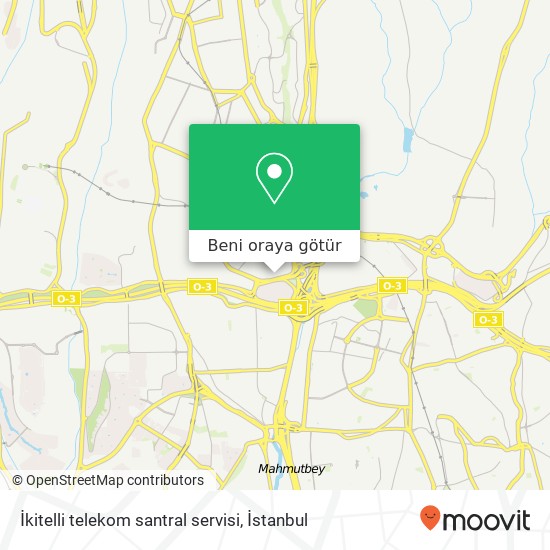 İkitelli telekom santral servisi harita