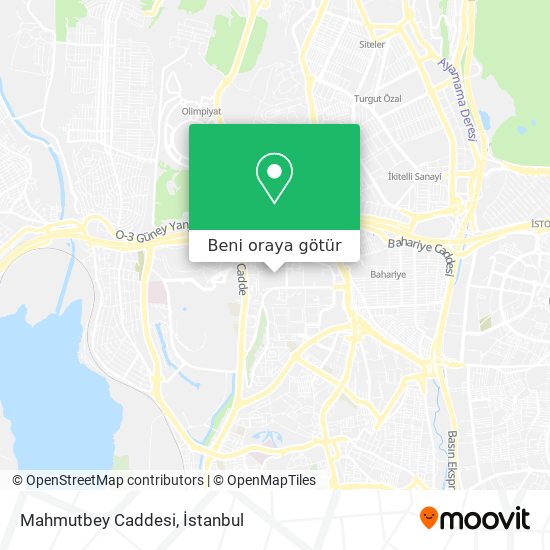 Mahmutbey Caddesi harita