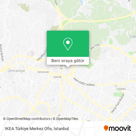 IKEA Türkiye Merkez Ofis harita
