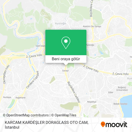 KARCAM KARDÉŞLER DORAGLASS OTO CAM harita