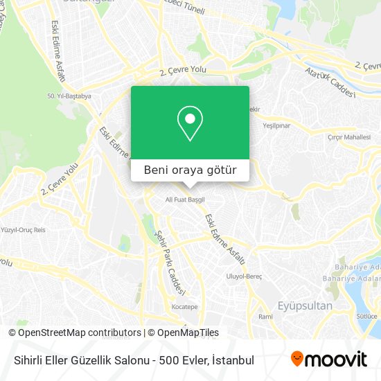 Sihirli Eller Güzellik Salonu - 500 Evler harita