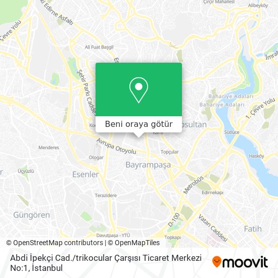 Abdi İpekçi Cad. / trikocular Çarşısı Ticaret Merkezi No:1 harita