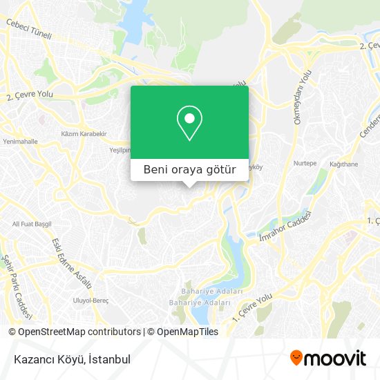 Kazancı Köyü harita