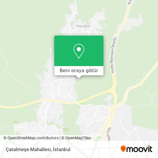 Çatalmeşe Mahallesi harita
