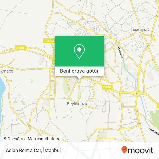 Aslan Rent a Car harita