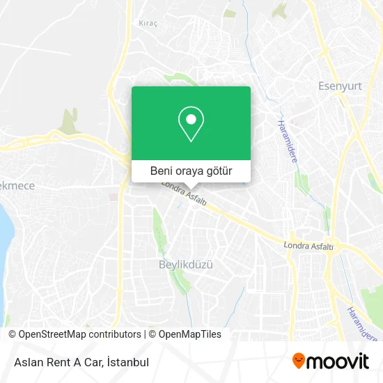 Aslan Rent A Car harita
