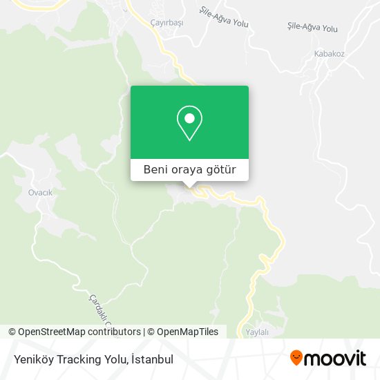 Yeniköy Tracking Yolu harita
