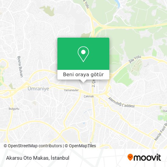 Akarsu Oto Makas harita