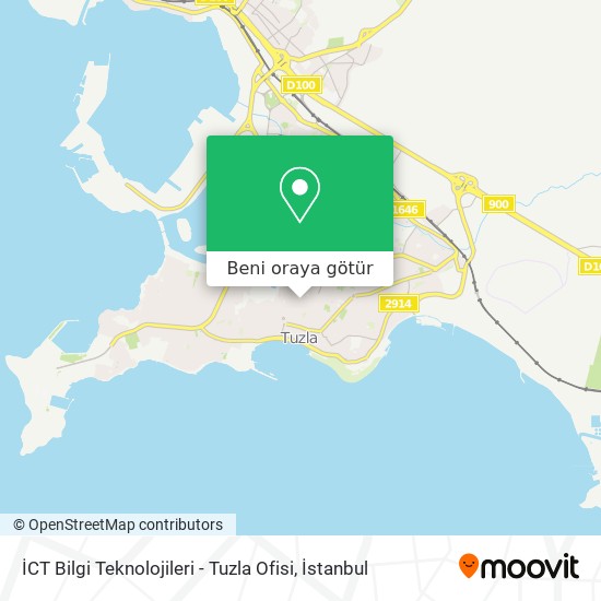 İCT Bilgi Teknolojileri - Tuzla Ofisi harita