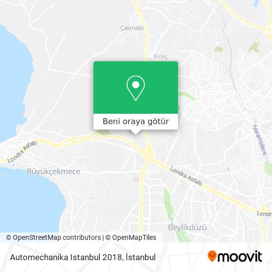 Automechanika Istanbul 2018 harita