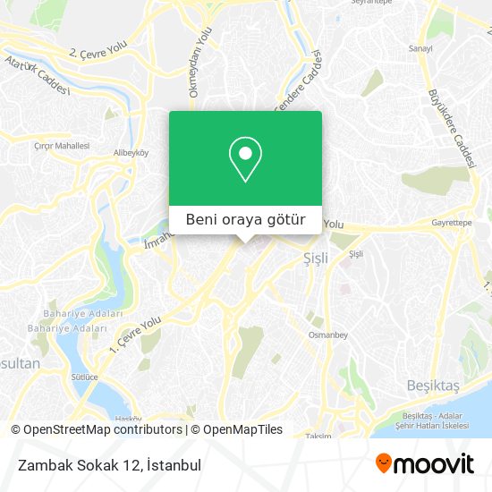 Zambak Sokak 12 harita