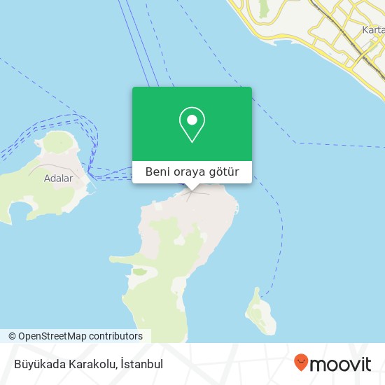 Büyükada Karakolu harita