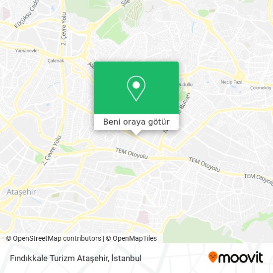 Fındıkkale Turizm Ataşehir harita