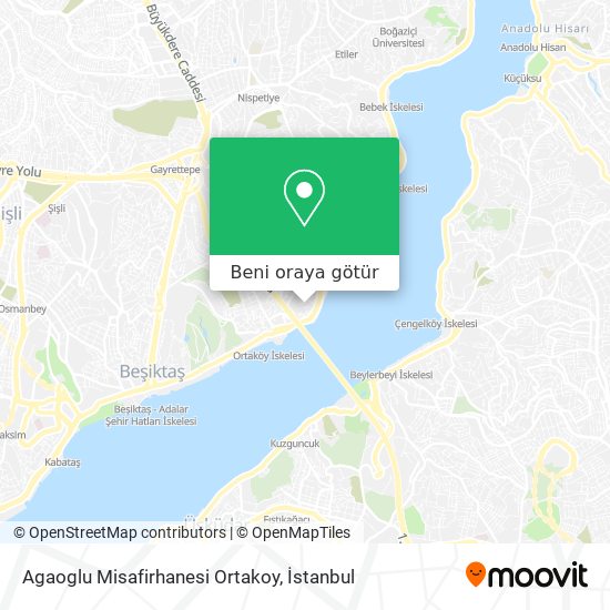 Agaoglu Misafirhanesi Ortakoy harita