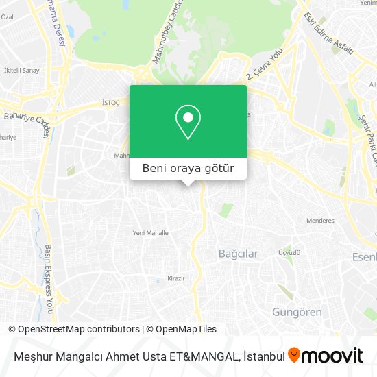 Meşhur Mangalcı Ahmet Usta ET&MANGAL harita