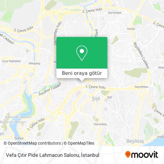 Vefa Çıtır Pide Lahmacun Salonu harita