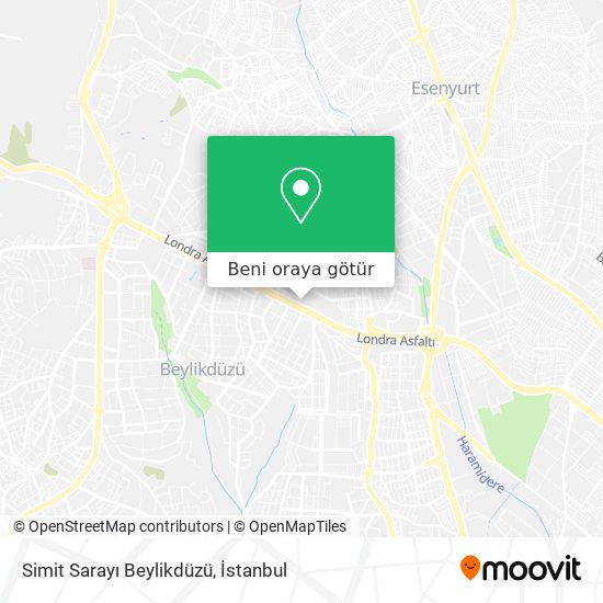 Simit Sarayı Beylikdüzü harita