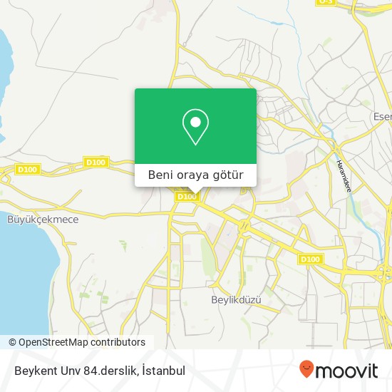 Beykent Unv 84.derslik harita