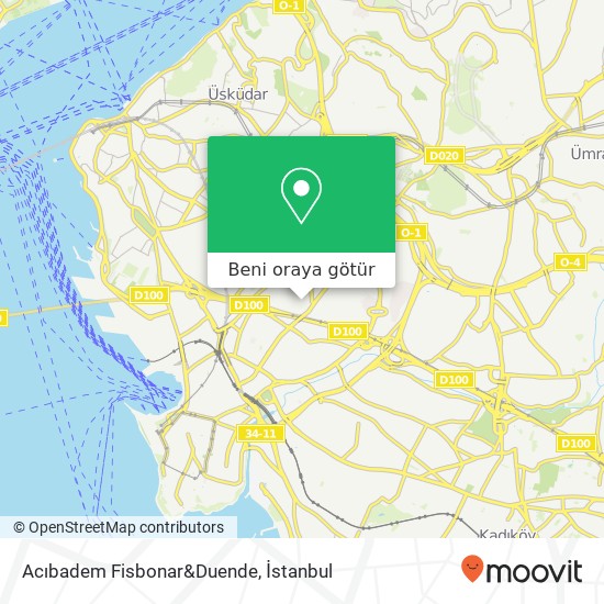 Acıbadem Fisbonar&Duende harita