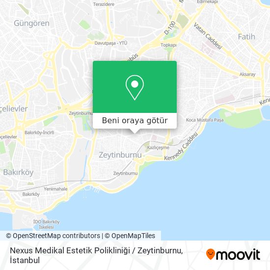 Nexus Medikal Estetik Polikliniği / Zeytinburnu harita