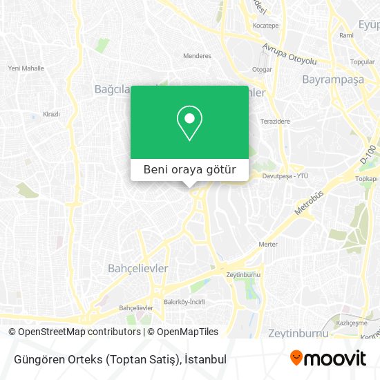 Güngören Orteks (Toptan Satiş) harita