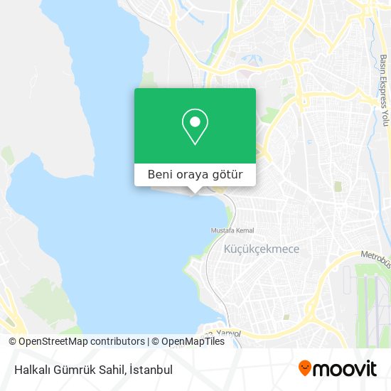 Halkalı Gümrük Sahil harita